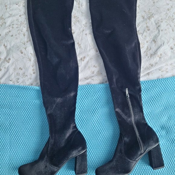 NWT Ron White Rapisardi Over-the-Knee Pull on Boots (7.5/8) Vegan - Picture 4 of 10